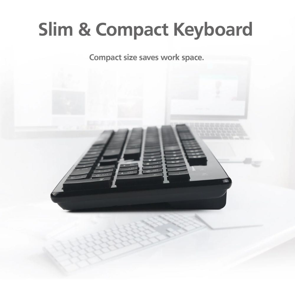 Micropack KM-236W Wireless Mouse and Keyboard Combo – Black