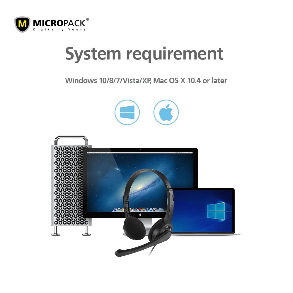 Micropack Stereo Sound Headset MHP-01