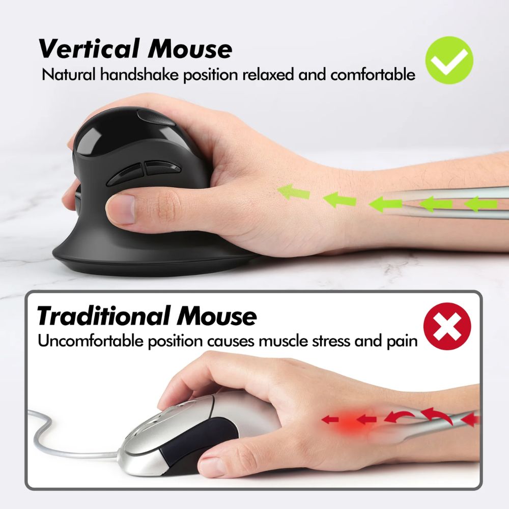 Micropack Vertical Wireless Mouse MP-V03W