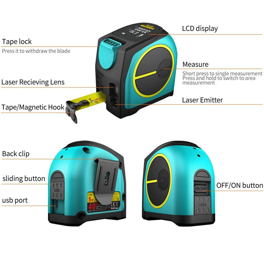 Mileseey DT10 Laser Tape Measure (60M)