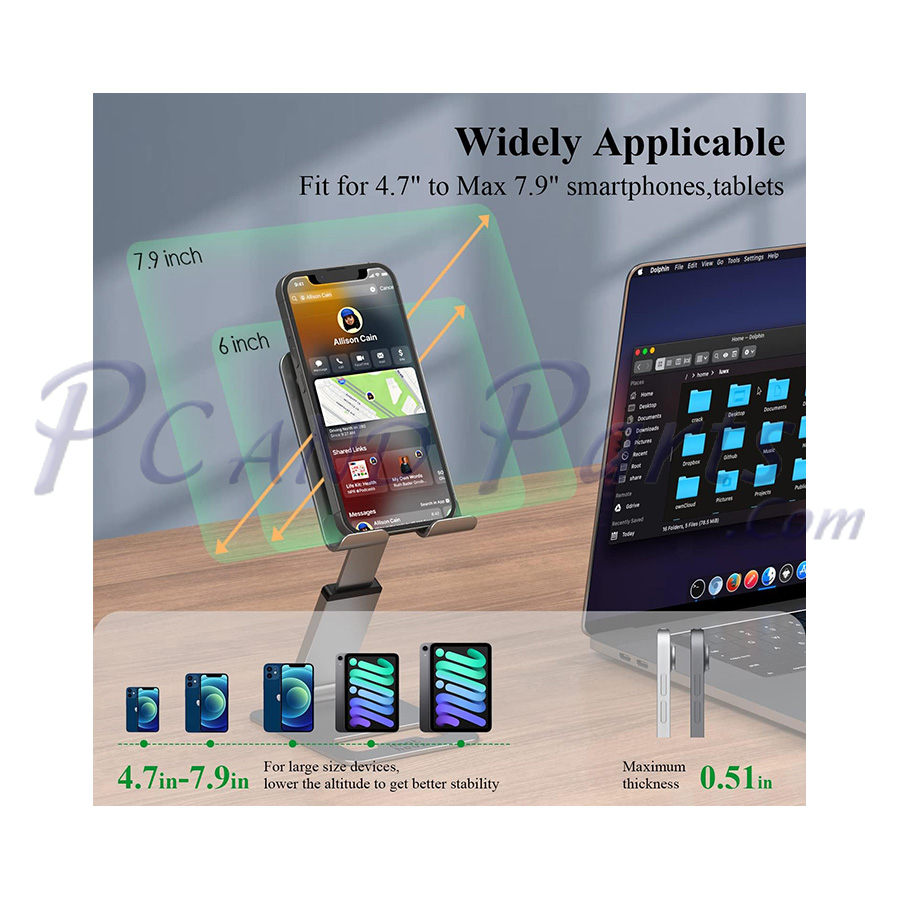 Minthouz MT-E009 Extendable Cell Phone Stand Aluminum