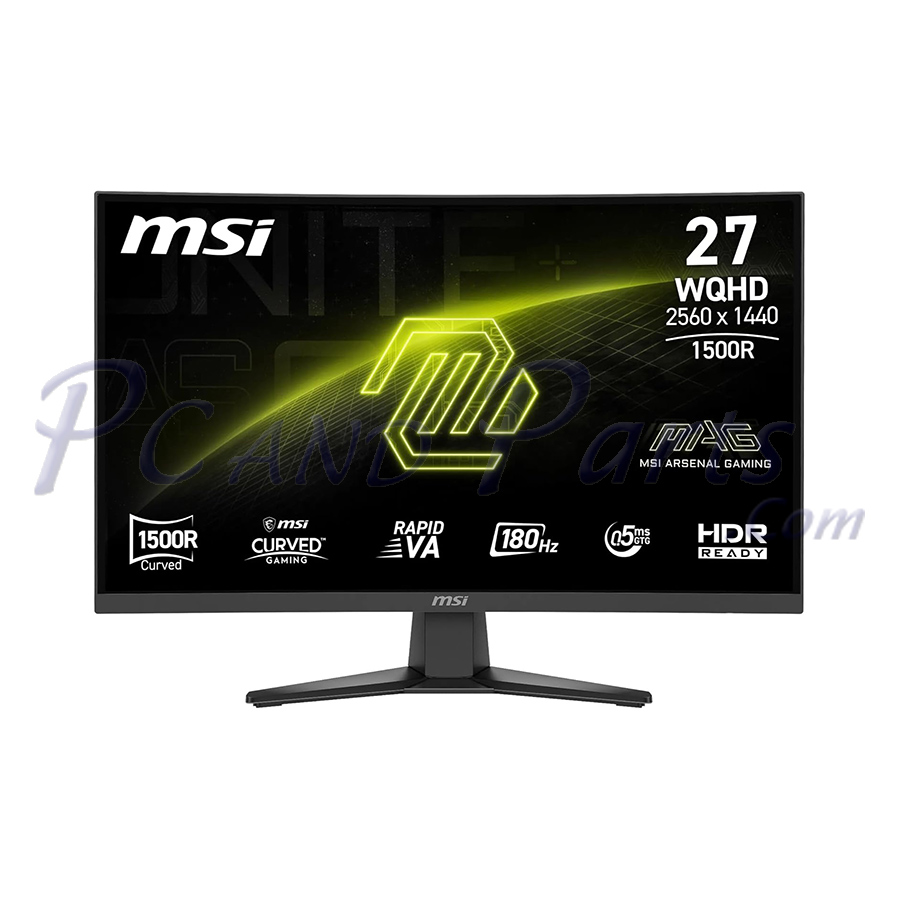 MSI MAG 275CQF E18 27″ 180Hz Curved WQHD Gaming Monitor