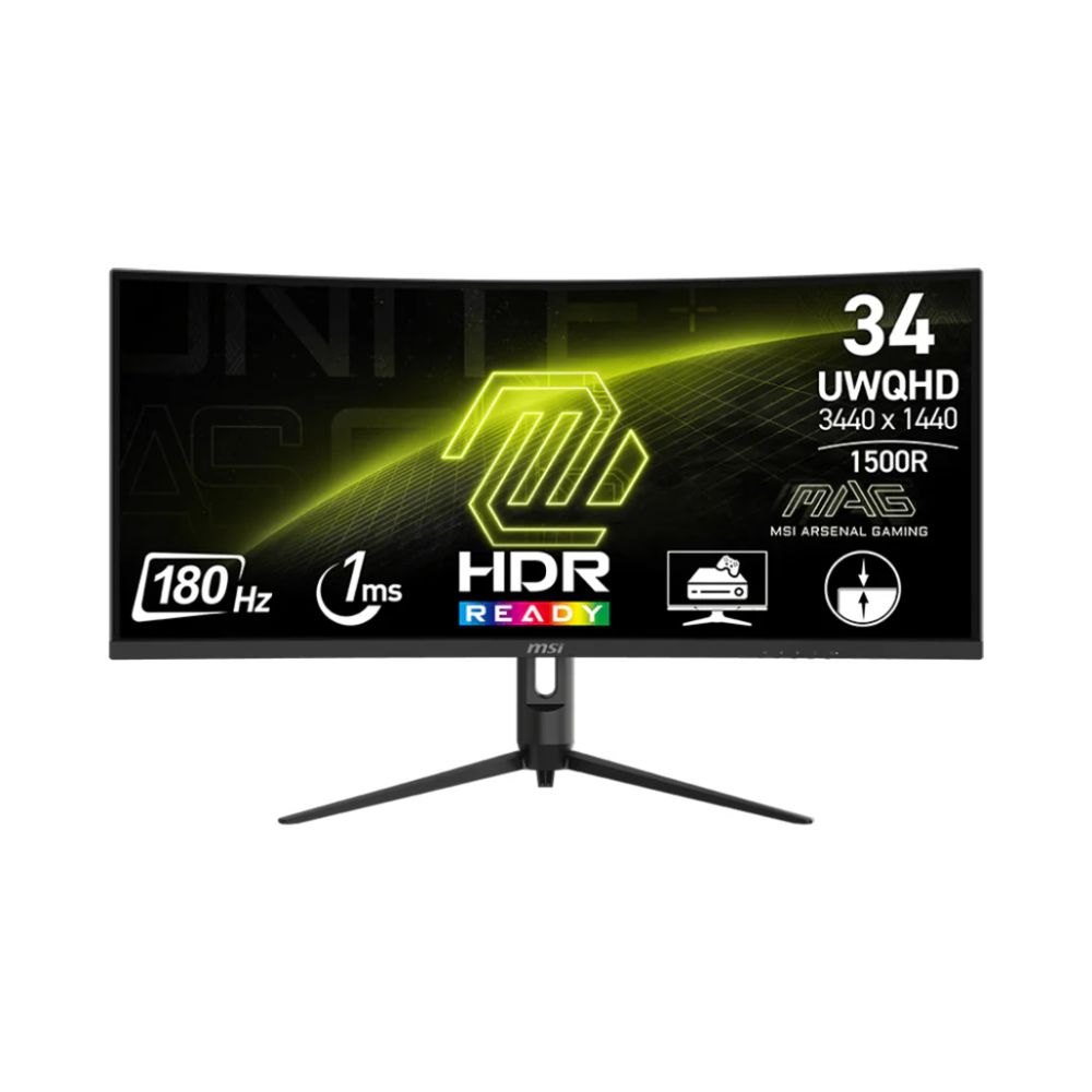 MSI MAG 342CQR E2 34″ – UWQHD VA Curved Gaming Monitor 2K 180HZ