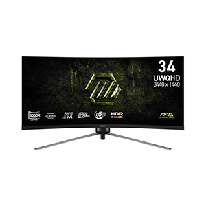 MSI MAG 345CQRF E20 200Hz Ultrawide Curved UWQHD Gaming Monitor