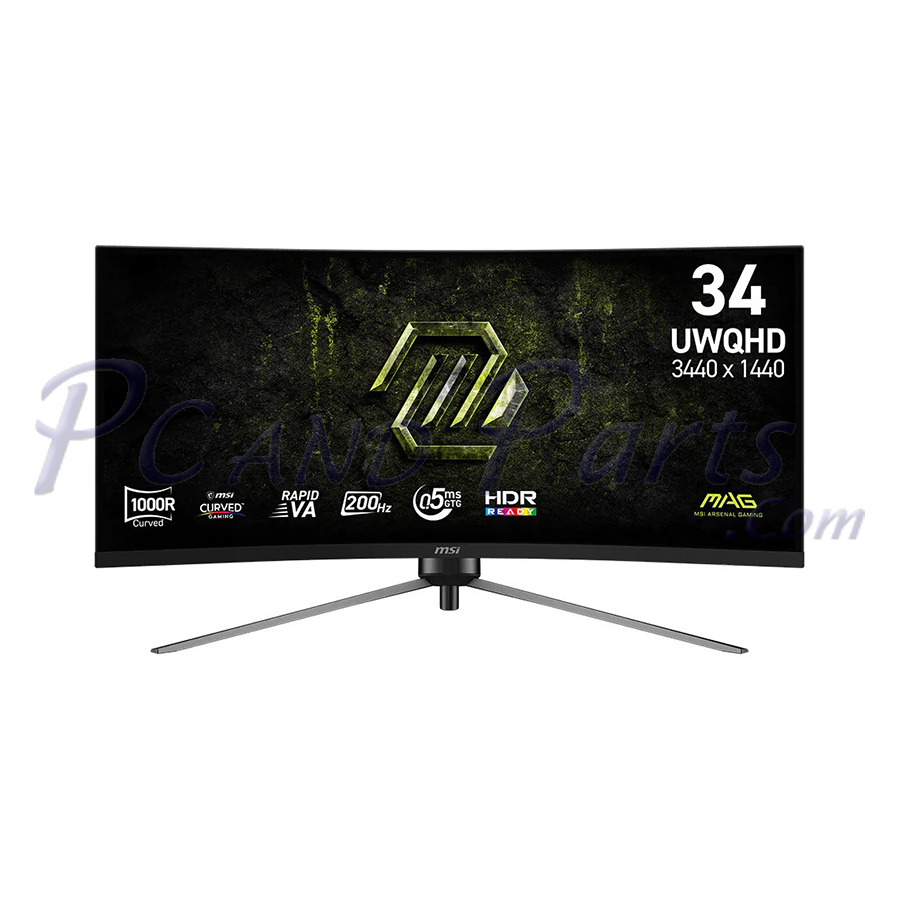 MSI MAG 345CQRF E20 200Hz Ultrawide Curved UWQHD Gaming Monitor