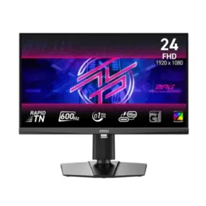 MSI MPG 242R-X60N 24″ Full HD 600Hz 0.1ms Rapid TN Frameless Gaming Monitor with G-SYNC Compatible & FreeSync Premium