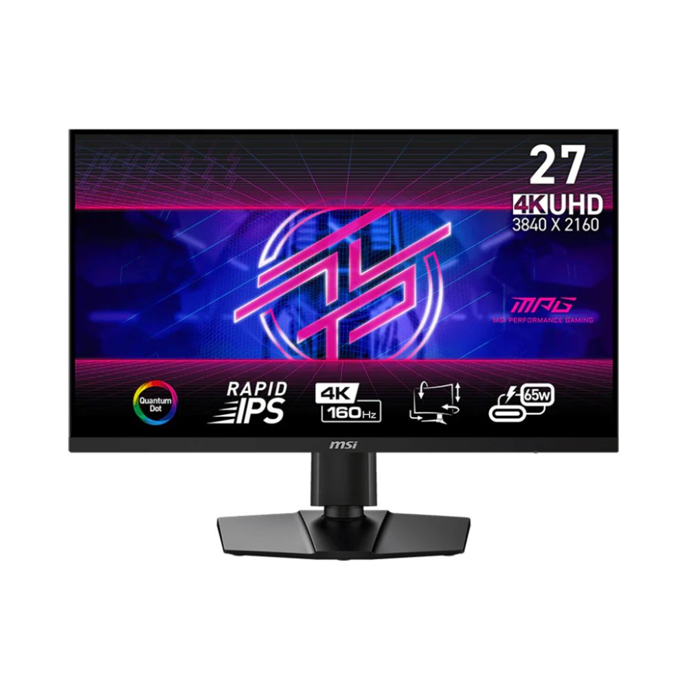 MSI MPG 274URF QD – Gaming Monitor 27″ – 4K UHD Rapid IPS Display – 0.5ms Time – 160Hz Refresh Rate, AMD FreeSync