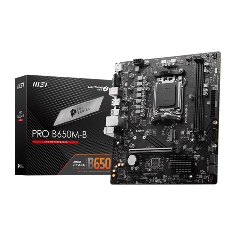 MSI PRO B650M-B DDR5 AMD Motherboard | 911-7E28-016