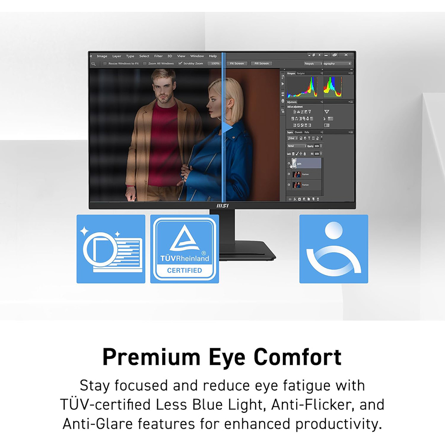 MSI Pro MP273Q E7 27″ QHD IPS Business Productivity Monitor
