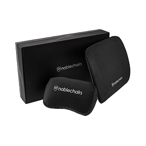 noblechairs Memory Foam Pillow Set - black