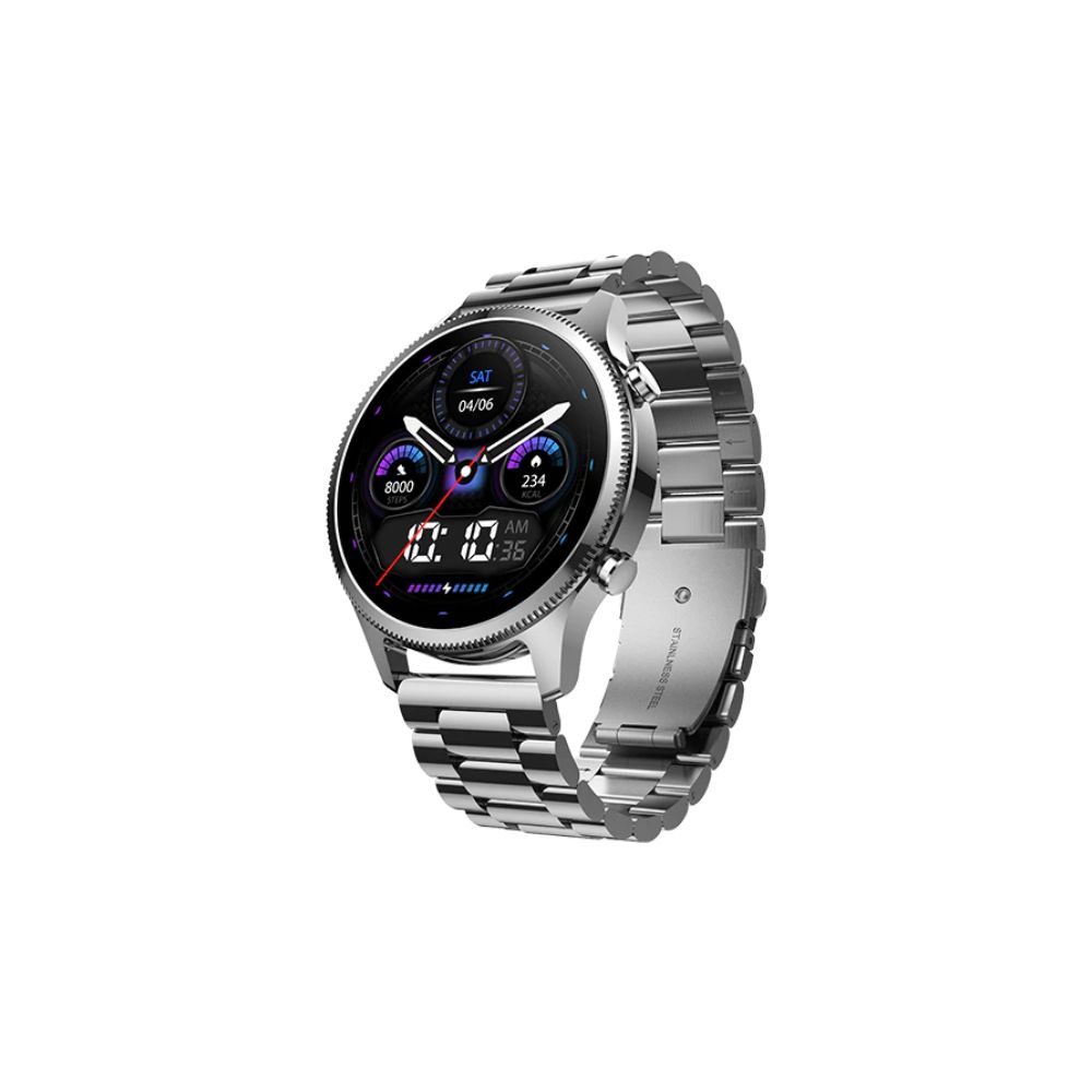 NoiseFit Halo Plus Premium Smartwatch | 1.46″ AMOLED Display | Stainless Steel Elite Build