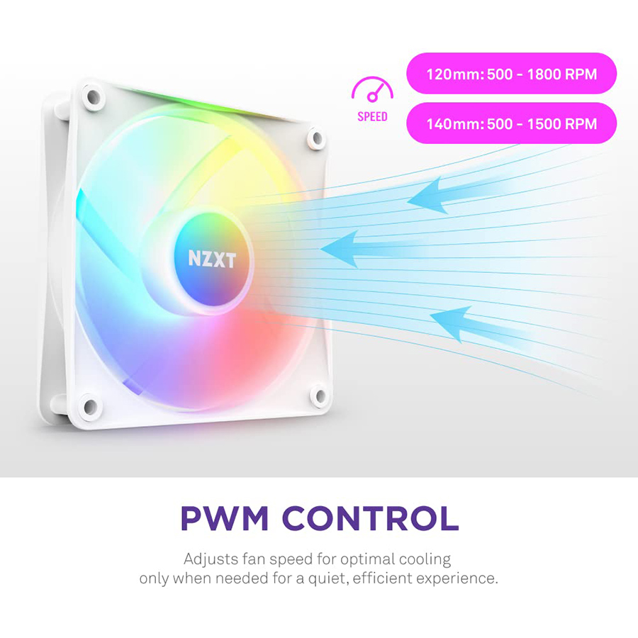 NZXT F120 RGB Core Single Pack Fan Black