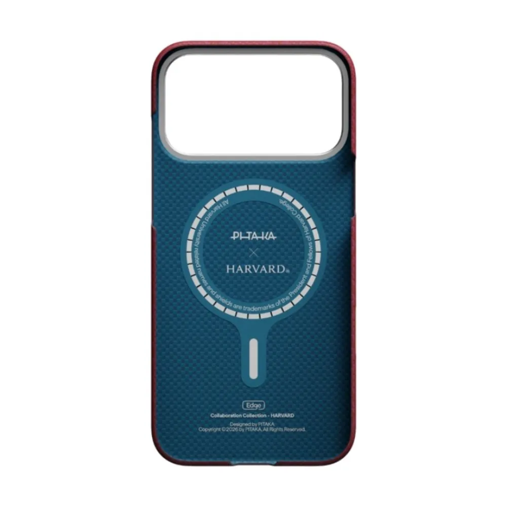 PITAKA Iphone 17 Pro Edge Case (Harvard Crimson)