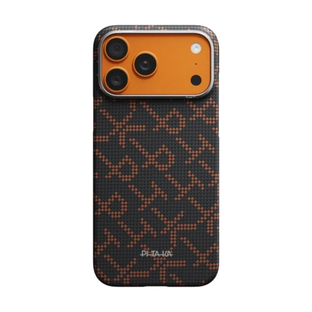 PITAKA Iphone 17 Pro Edge Case (PTK Leaping-Orange Black)