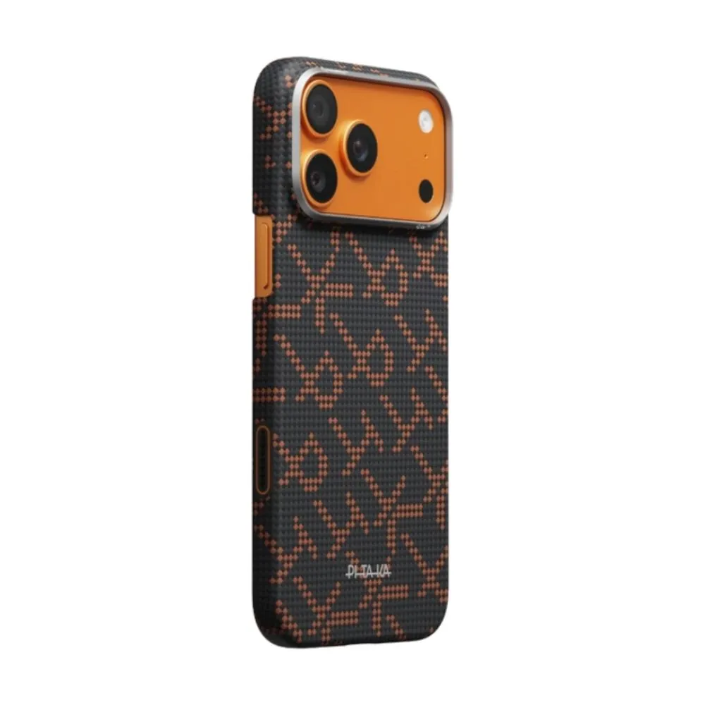PITAKA Iphone 17 Pro Edge Case (PTK Leaping-Orange Black)