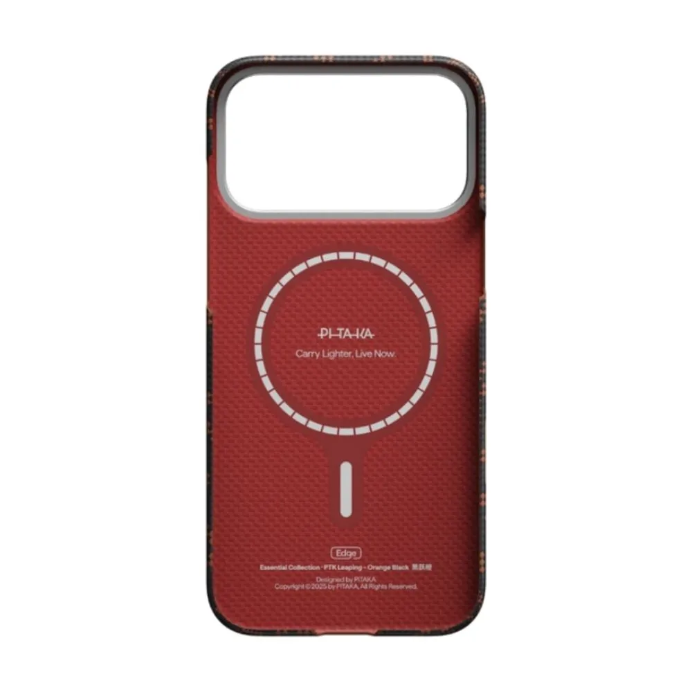 PITAKA Iphone 17 Pro Edge Case (PTK Leaping-Orange Black)
