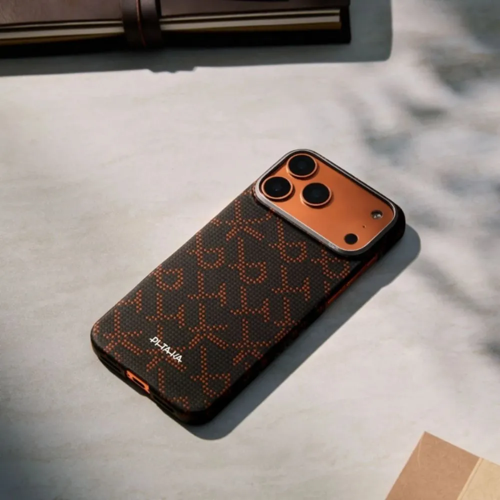 PITAKA Iphone 17 Pro Edge Case (PTK Leaping-Orange Black)