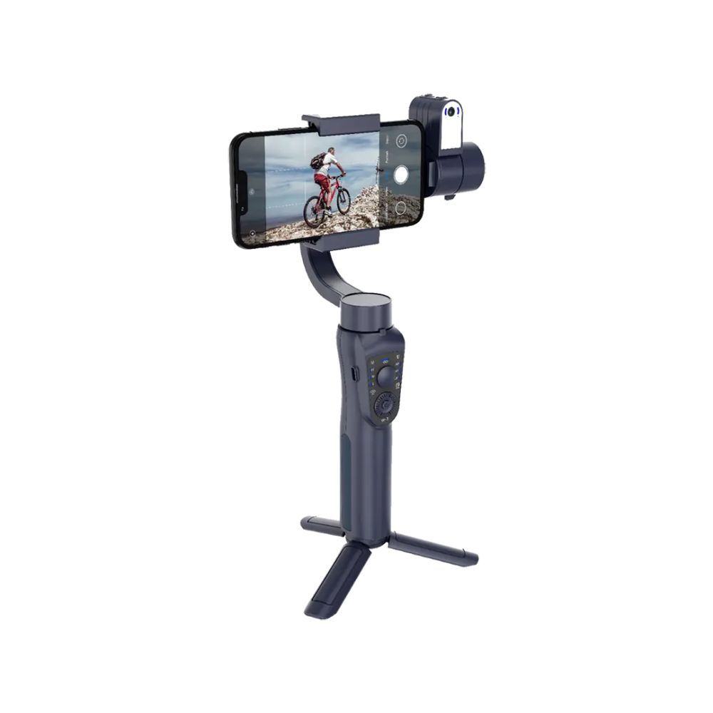 Porodo 3-Axis Ai Tracker &amp; Light Gimbal Stabilizer