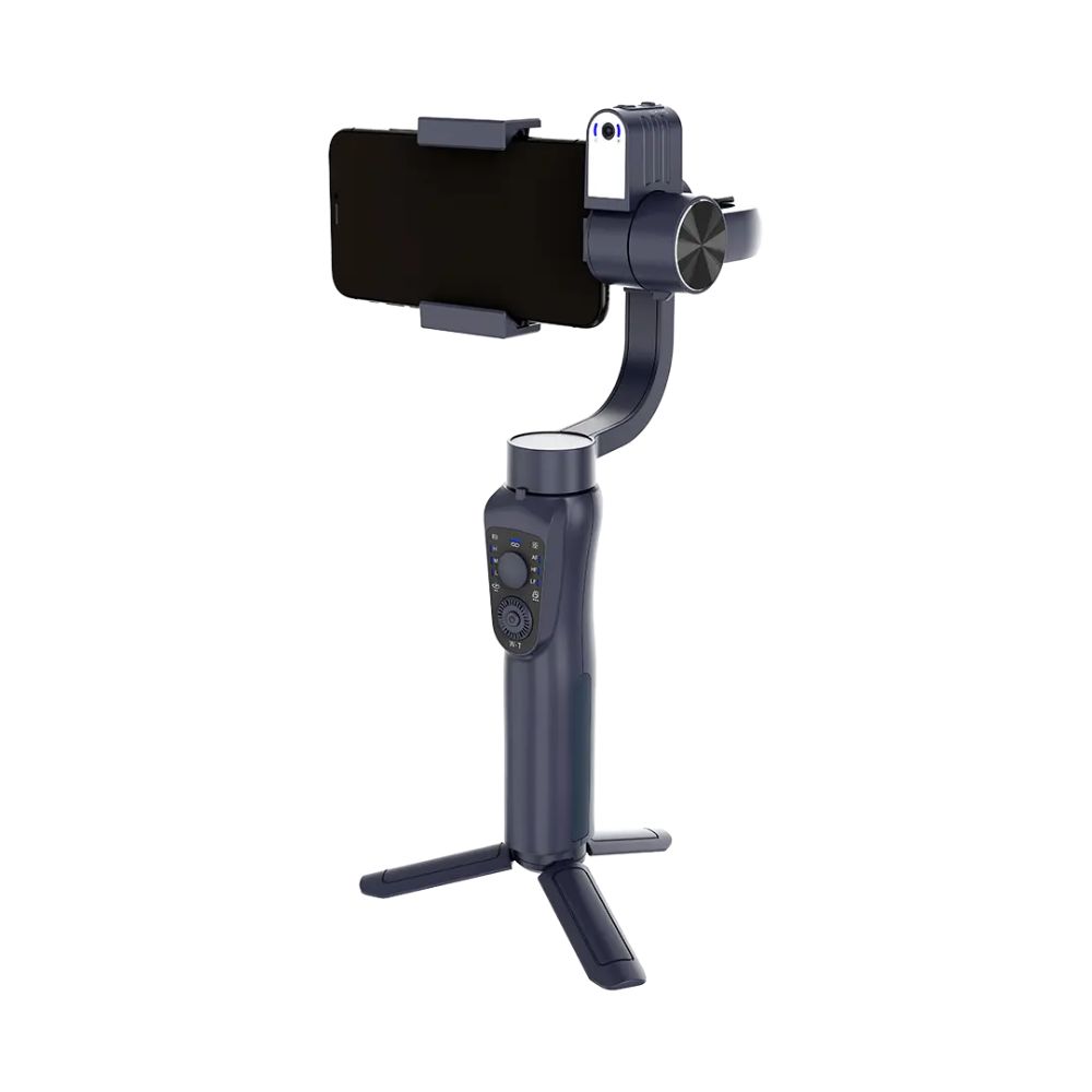 Porodo 3-Axis Ai Tracker &amp; Light Gimbal Stabilizer