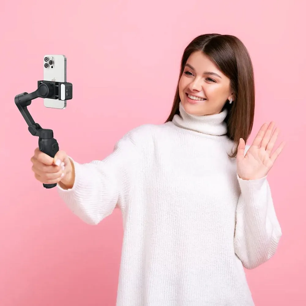 Porodo 3-Axis Gimbal Stabilizer Magnetic Fill Light