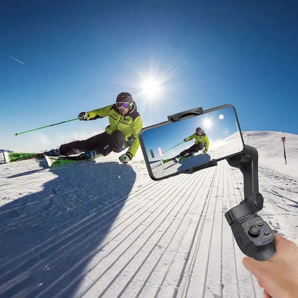 Porodo 3-Axis Gimbal Stabilizer Magnetic Fill Light