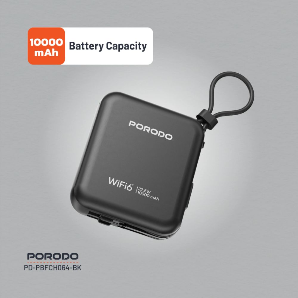 Porodo 4G LTE WiFi 6 Pocket Router