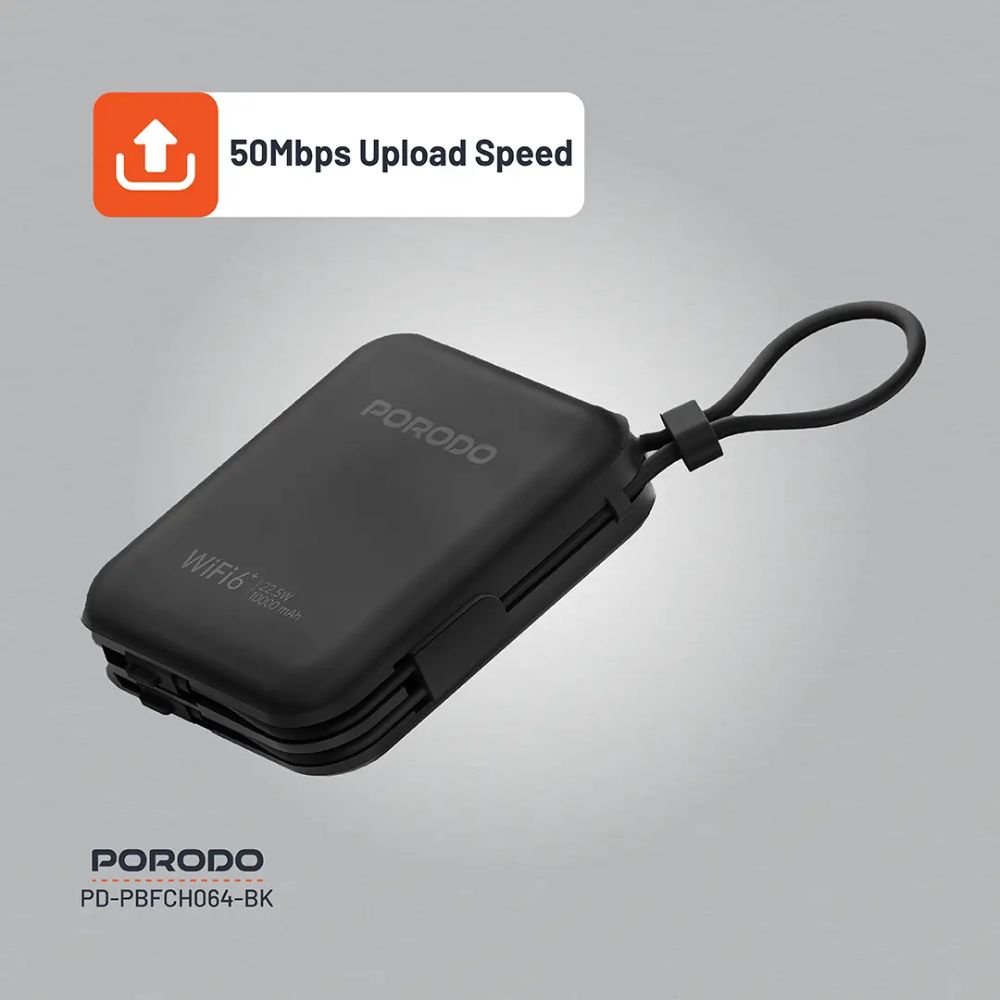 Porodo 4G LTE WiFi 6 Pocket Router