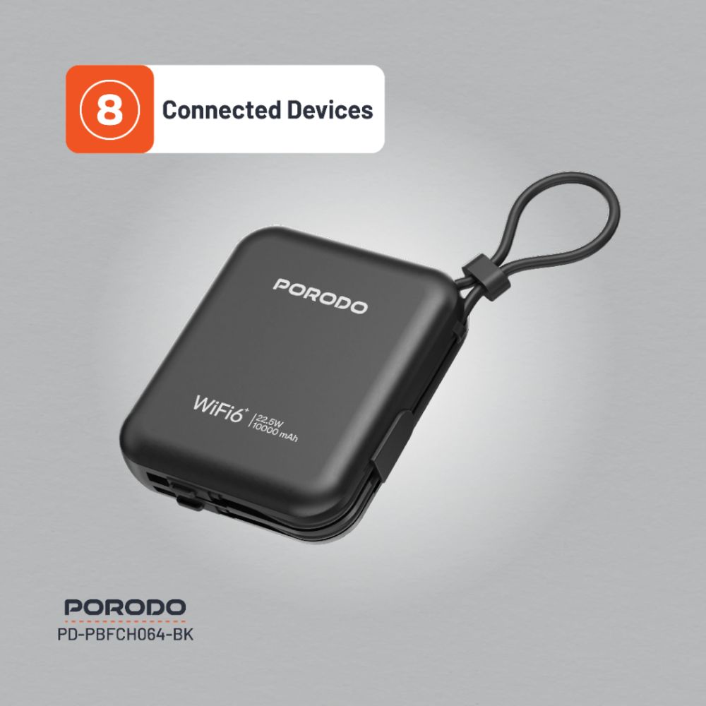 Porodo 4G LTE WiFi 6 Pocket Router