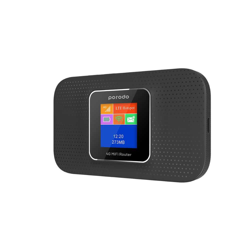 Porodo 4G LTE/3G Portable High-Speed Router – PD-PRT4GR-BK