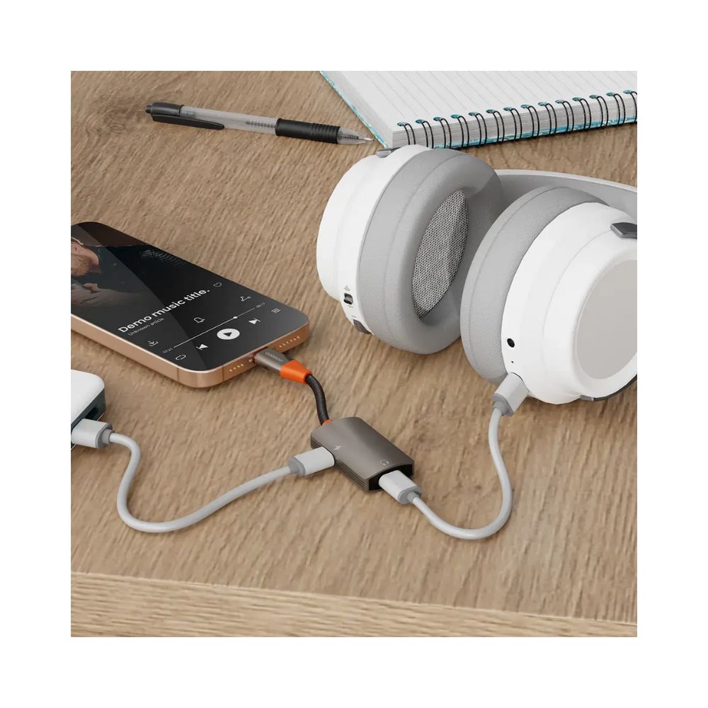 Porodo AudioLink Duo USB-C Interface Audio & Charge Splitter 60W