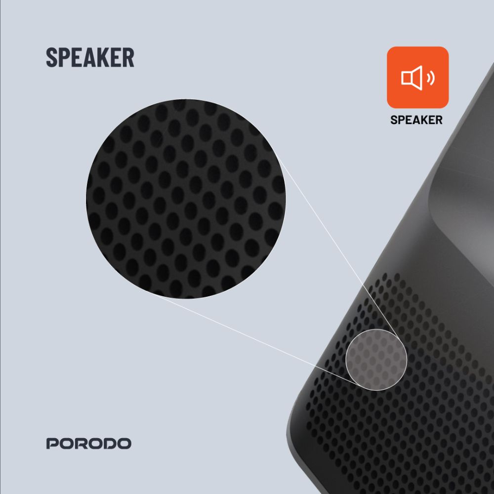 Porodo Full HD Portable Projector – PD-HDPRJAN-BK
