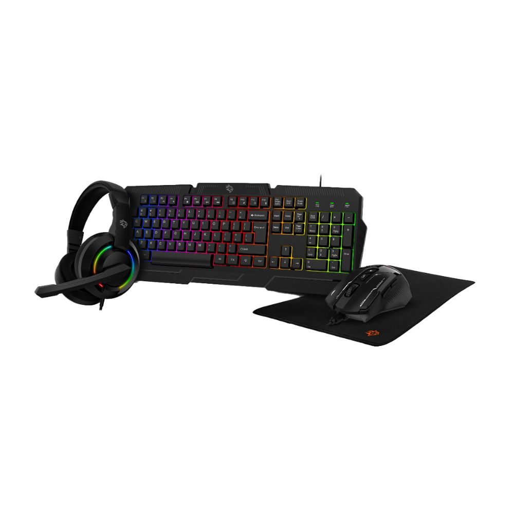Porodo Gaming 4in1 Combo with Keyboard, Headphone, Mouse and Mouse Pad