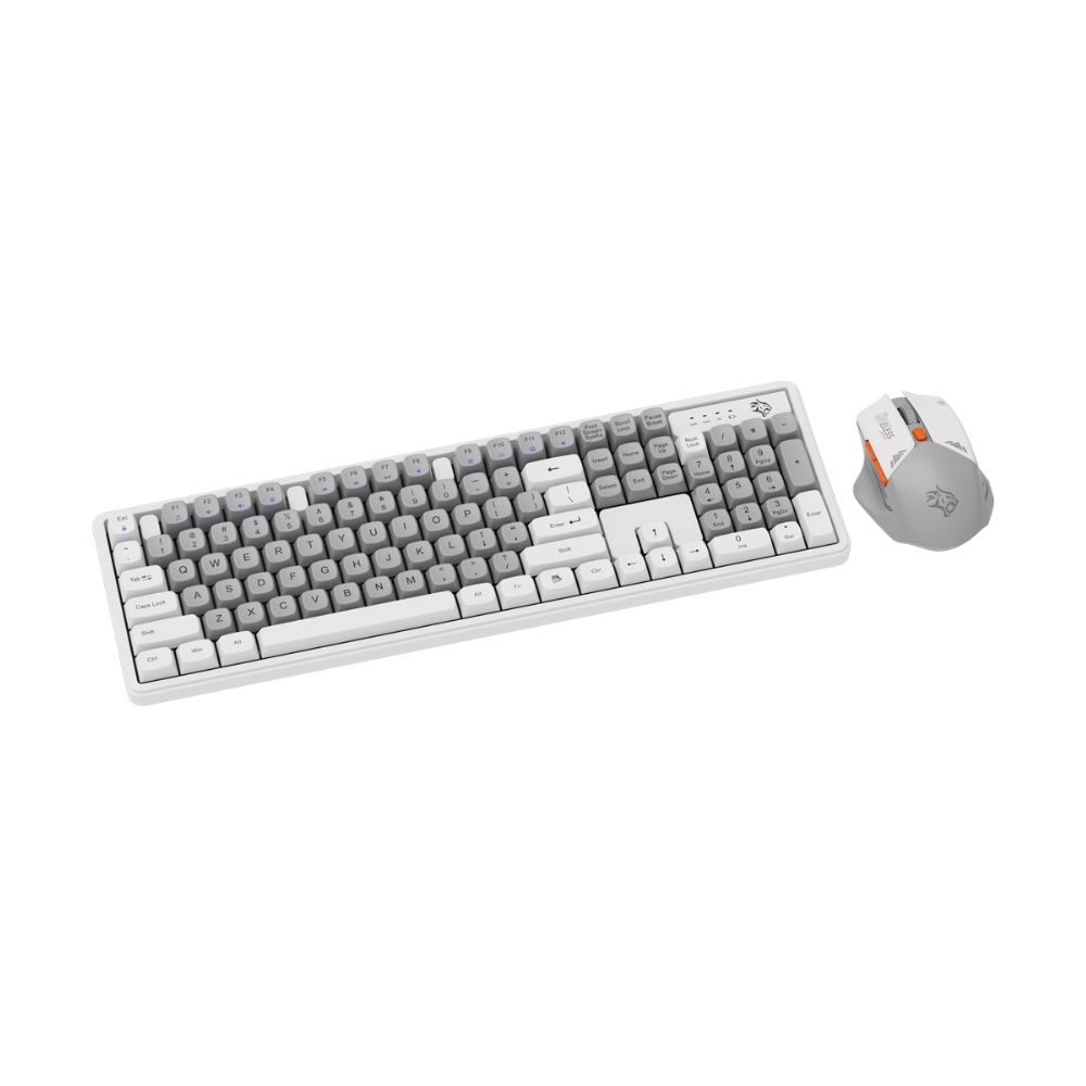 Porodo Gaming Wireless Keyboard Mouse Set 2.4GHz 1600 DPI