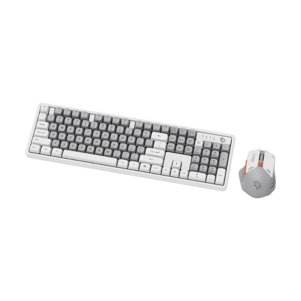 Porodo Gaming Wireless Keyboard Mouse Set 2.4GHz 1600 DPI