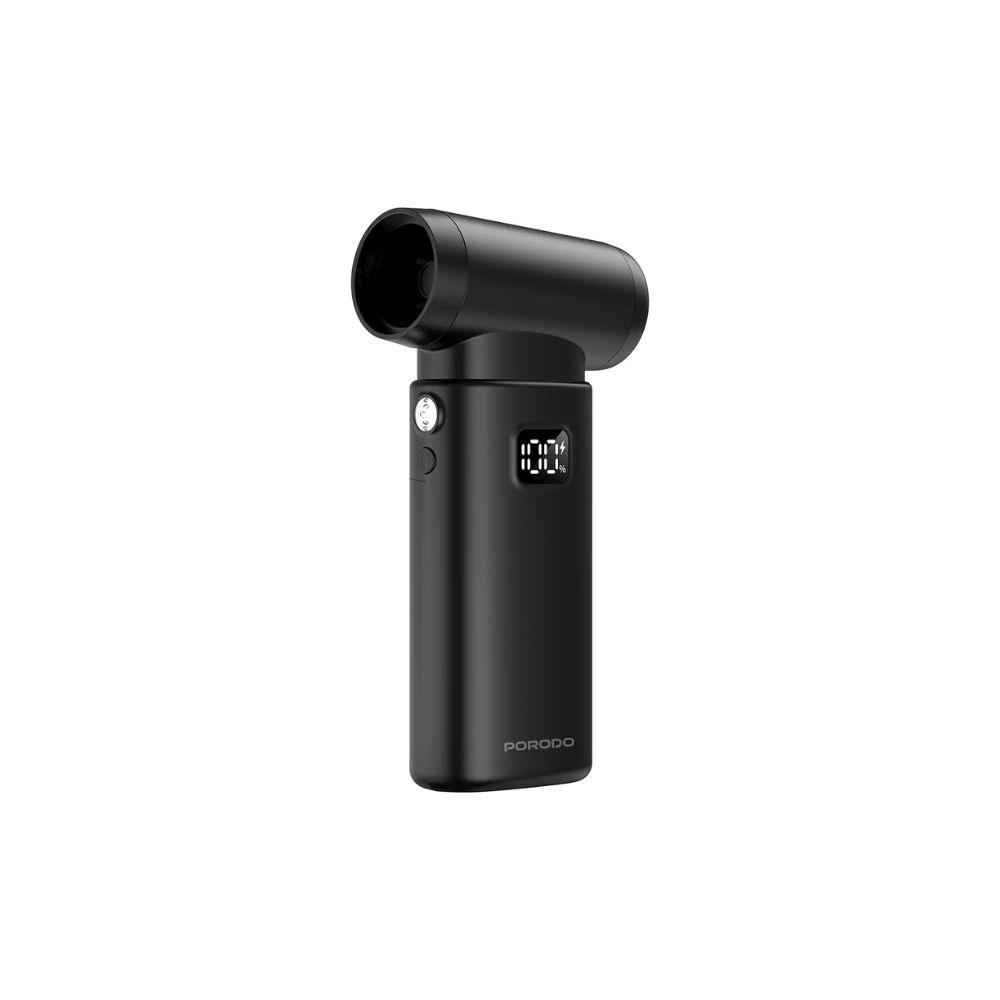 Porodo Lifestyle 2-in-1 Handheld Vacuum & Air Duster – Black