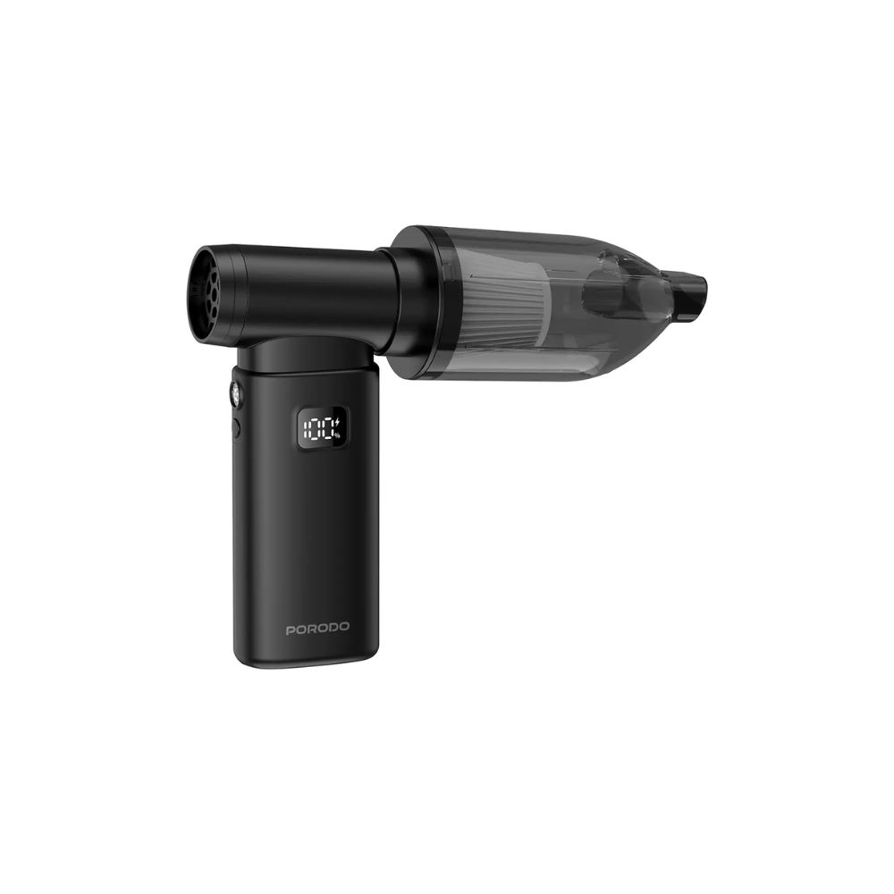 Porodo Lifestyle 2-in-1 Handheld Vacuum & Air Duster – Black