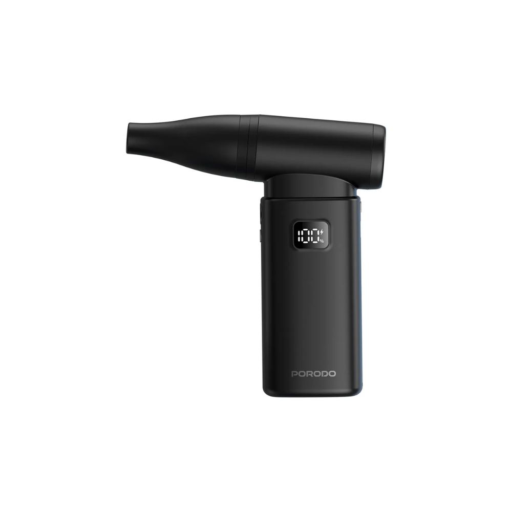 Porodo Lifestyle 2-in-1 Handheld Vacuum & Air Duster – Black