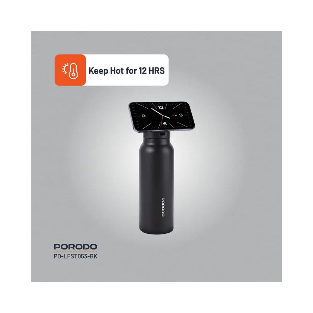 Porodo Lifestyle Magnetic Mount Water Bottle 700mL
