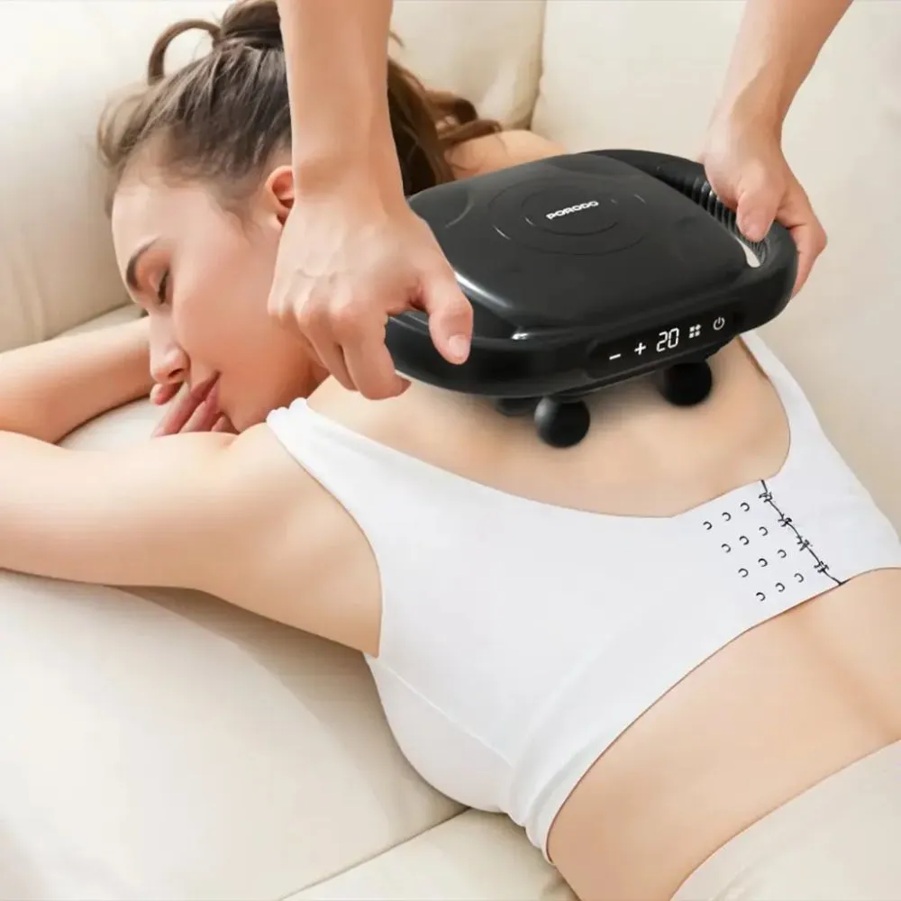 Porodo Lifestyle Power Pulse 8-Head Massage Gun – Black