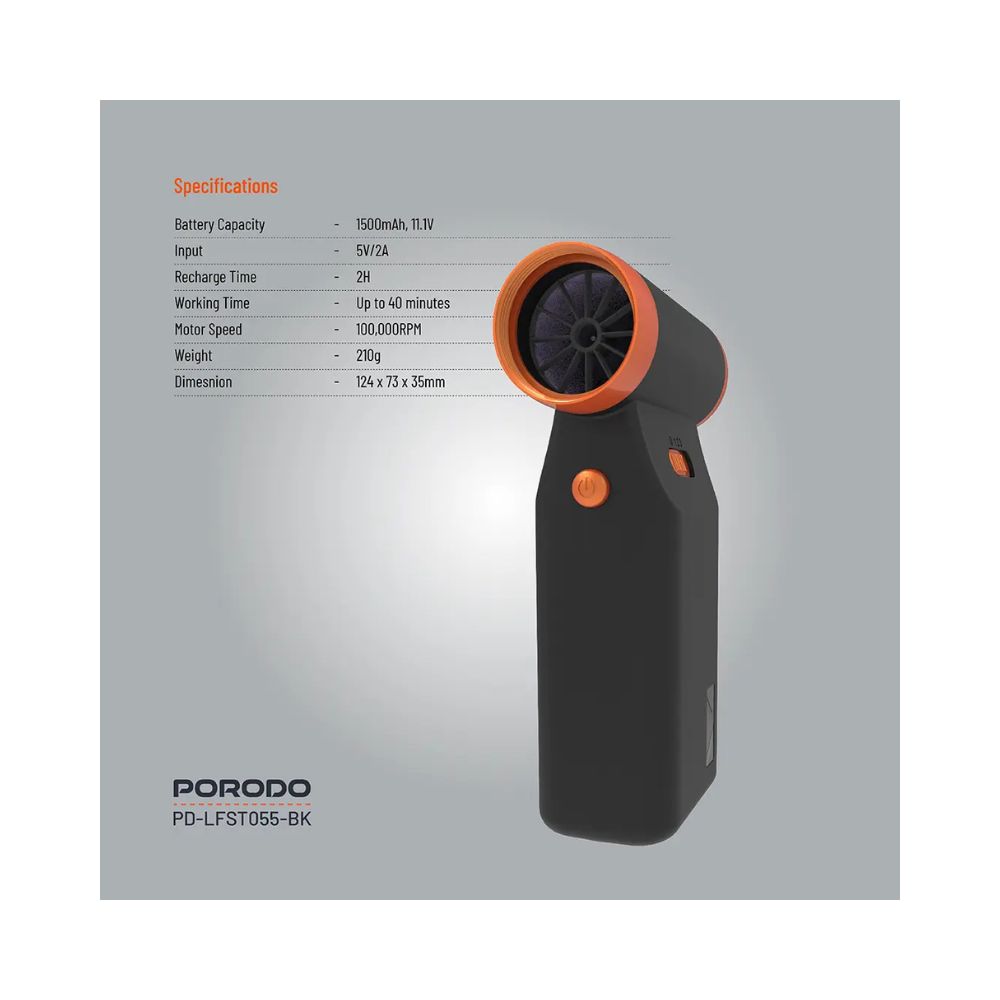 Porodo Lifestyle Turbo Jet Air Blower