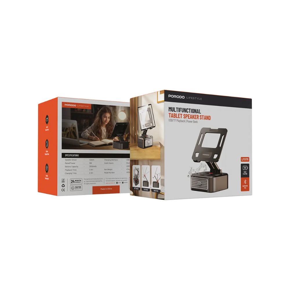 Porodo Multifunctional Tablet Speaker Stand