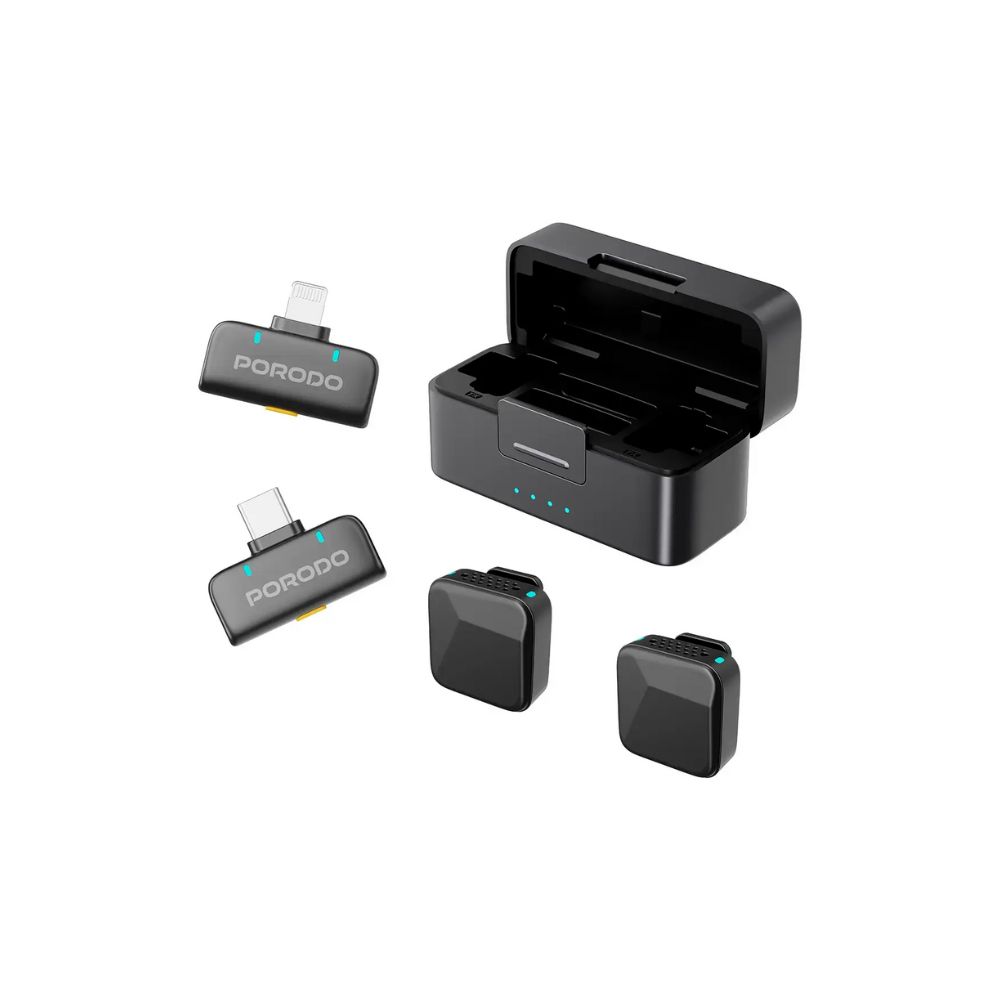 Porodo Orion Lavalier Microphone USB-C & Lightning