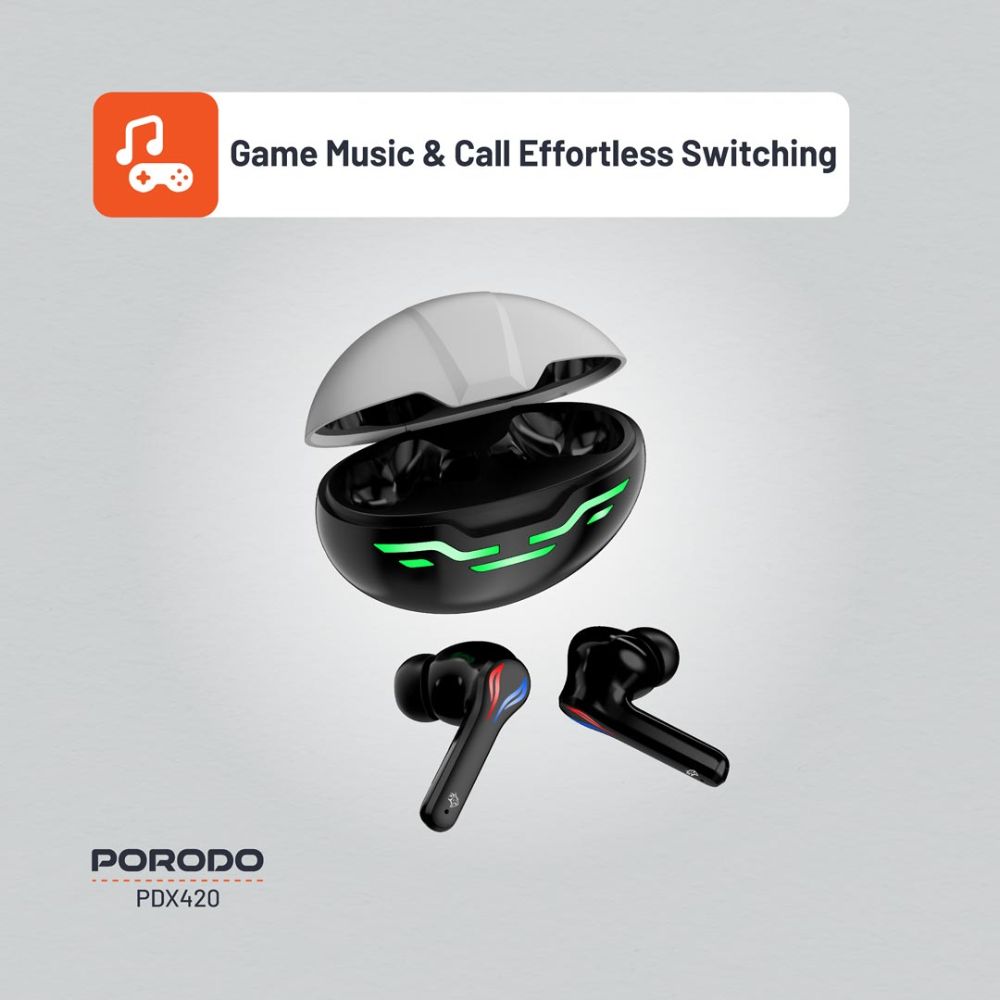 Porodo PDX420 Gaming Ultra Low-Latency Earbuds