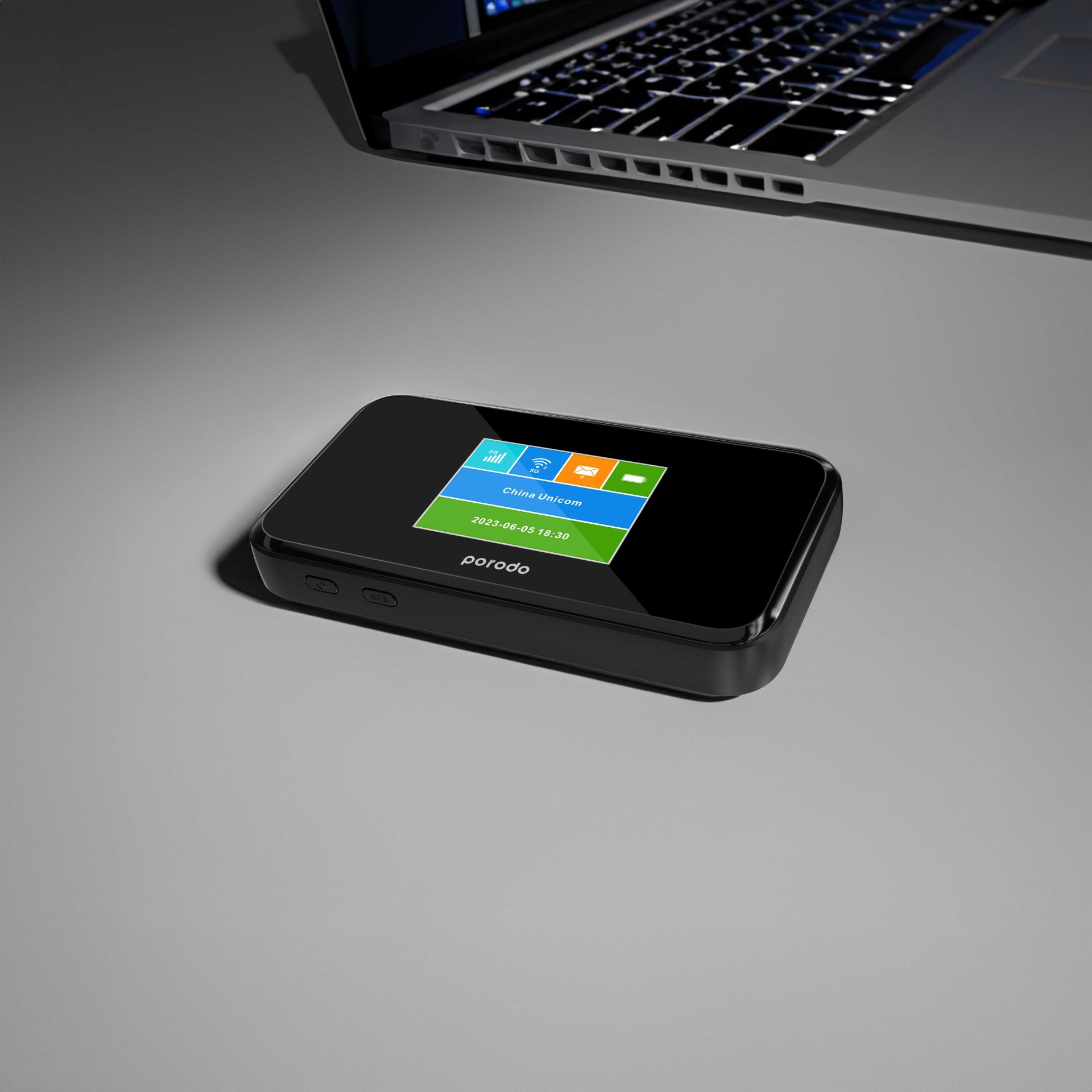 Porodo Portable MiFi 5G Wireless Router 5000mAh – Black