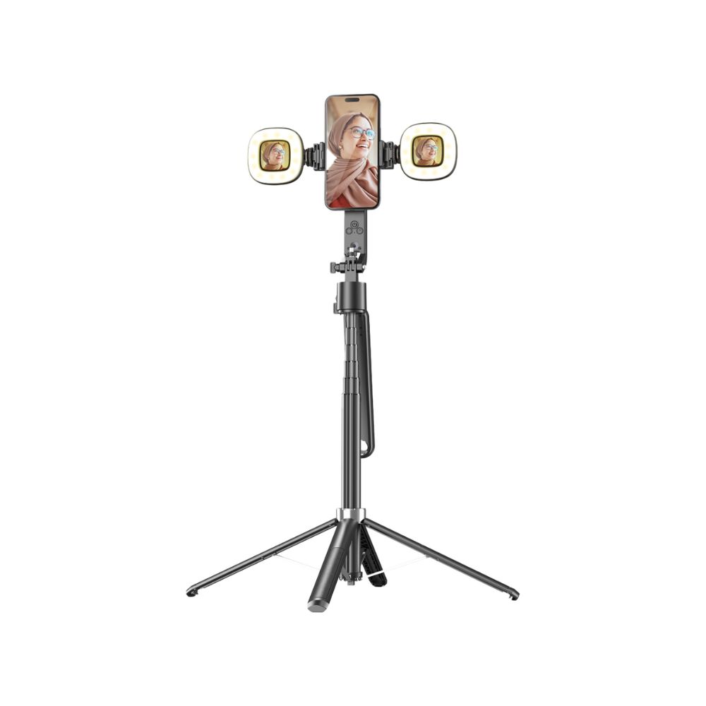 Porodo Selfie Stick Pro X with 360 AI Tracking