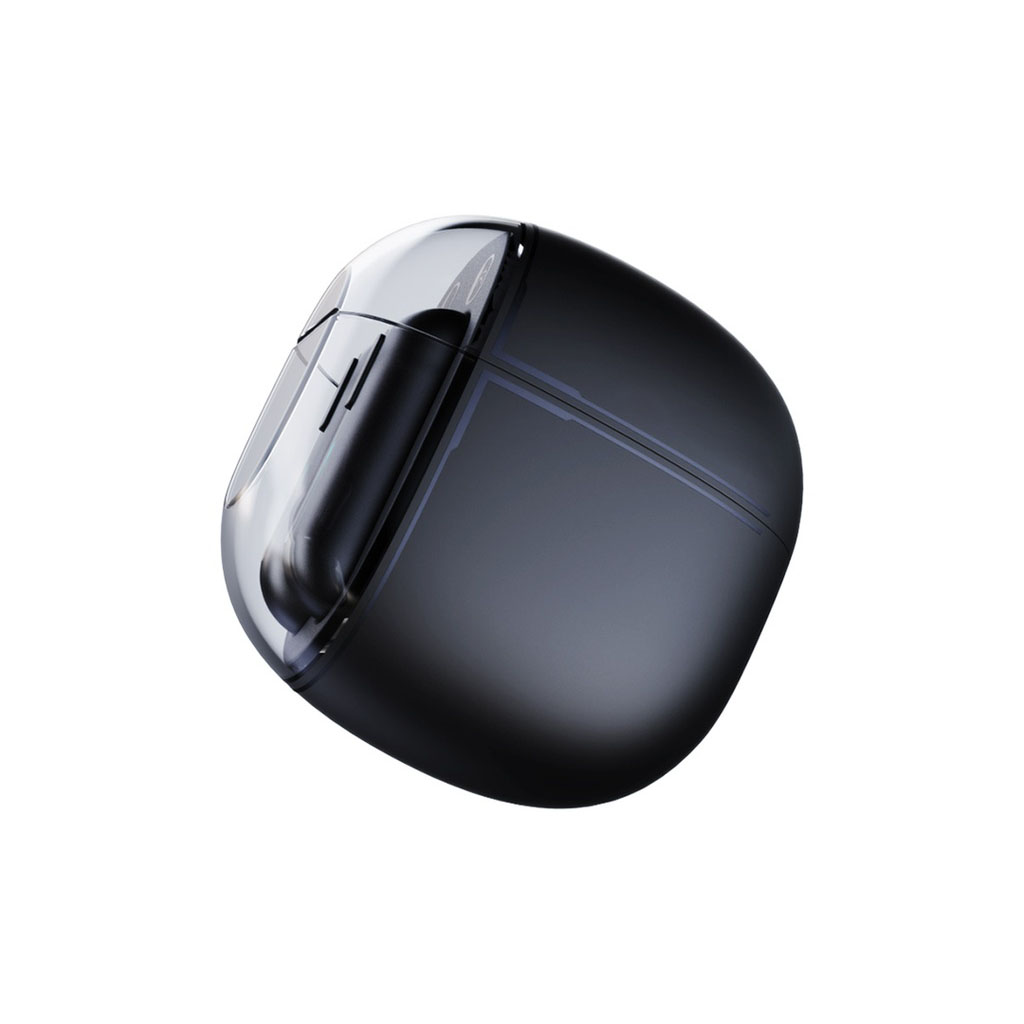 Porodo Soundtec Air Conduction TWS Earbuds with Semi Transparent Case – Black