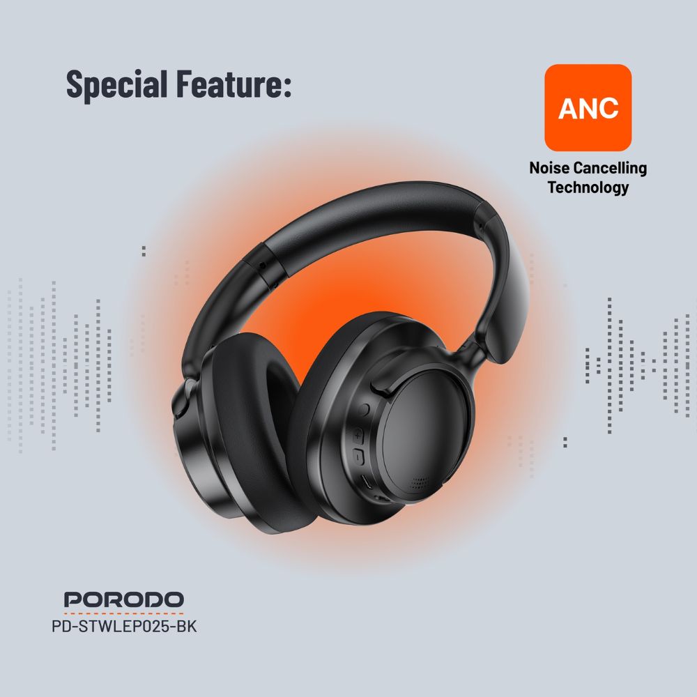 Porodo Soundtec Zen Active Noise-Cancellation Headphone
