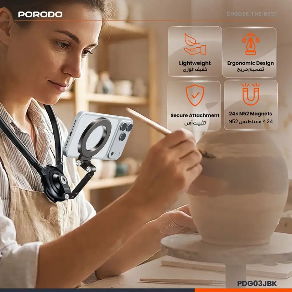 Porodo Stance Neck Mounted Phone Holder