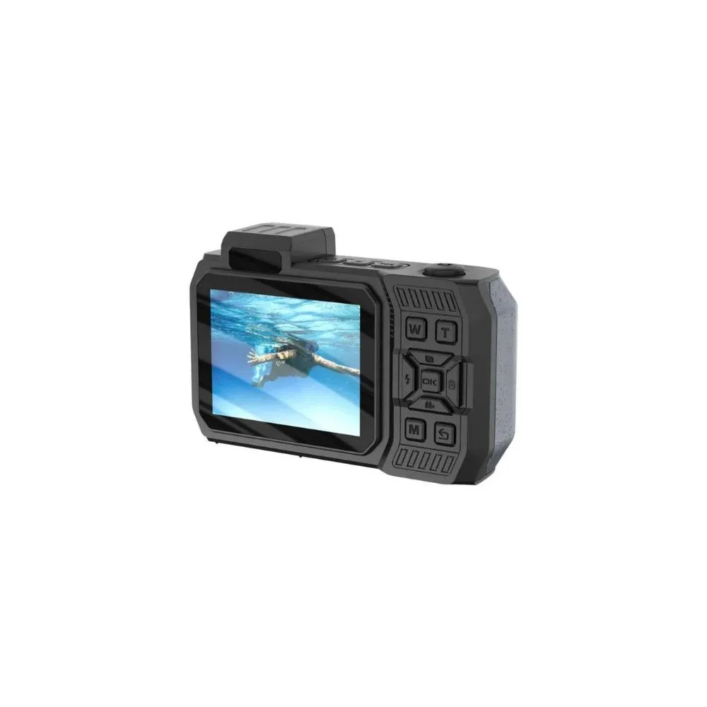 Porodo Waterproof Digital Camera Dual Screen & 18x Zoom