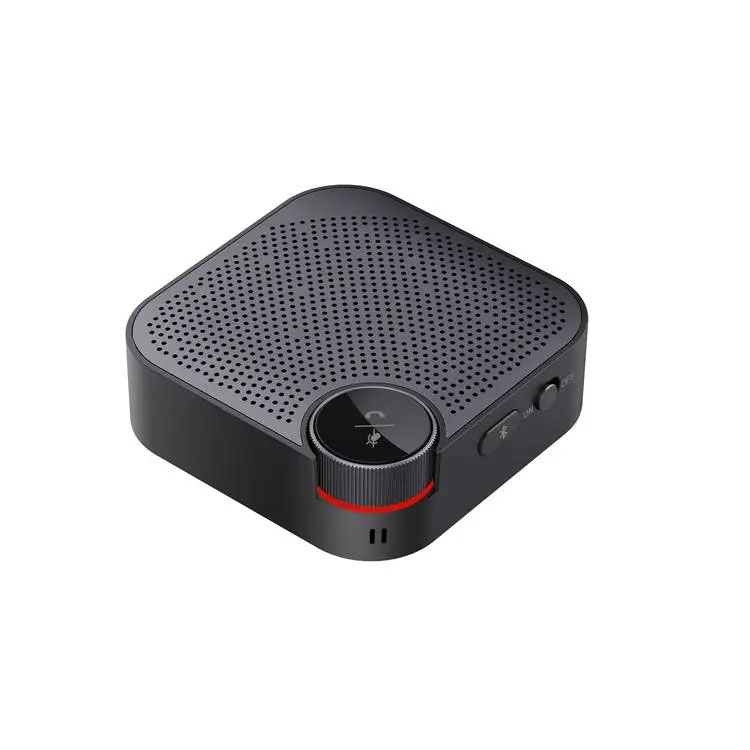 Porodo Wireless Conference Speaker Omni-Directional Audio Pickup – Black